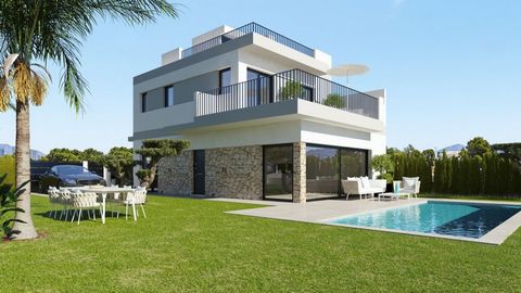 NEW BUILD VILLAS IN SAN MIGUEL DE SALINAS Exclusive new residential complex offering luxury villas with plots from 300 m2 and an impressive 8x35m swimming pool Optional basement and solarium These modern homes offer 3 bedrooms 3 bathrooms a spacious ...