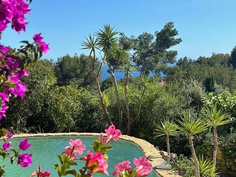 FOR SALE - BANDOL - BELLEVUE DISTRICT - In a dominant position and in an exceptional setting facing the sea, I offer you a fully renovated contemporary villa of about 180m² on a plot of 1270 m² - This villa is composed of an independent villa on one ...