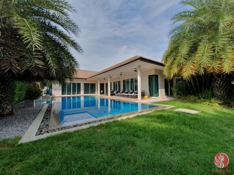 ***** Price Reduced From 11.95m Baht to 11.45m Baht ***** This good quality 3 bedroom pool villa is in a excellent location just 5 mins drive to Bluport shopping mall and Hua Hin centre. The villa which has freehold land ownership features: 3 Bedroom...