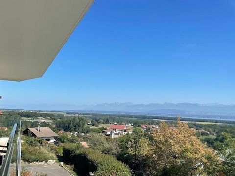 EXCLUSIVE Detached house with a panoramic view of Lake Geneva and the Alps, from Geneva to Lausanne, built on a plot of 787 m2. It was built with high-end materials, and designed as a prestigious apartment. The house is distributed on a habitable lev...