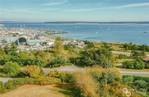 Exceptional opportunity to own two spacious lots in beautiful Port Townsend, offering unbeatable end-of-the-road privacy above Sims Way. With sweeping views of Port Townsend Bay, the Puget Sound, city, and the majestic Cascade Mountains, this propert...