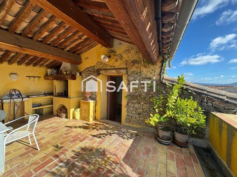 maison de village pleine de charme avec terrasse de toit , remise et un jardin non attenant