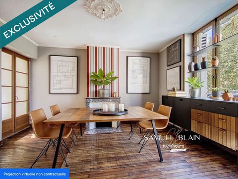 Maison de ville, 5 chambres, cheminées, jardin, grand garage.