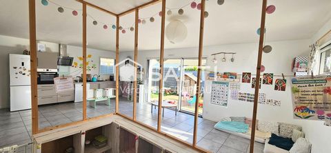 AUX NORMES PMR- SOUS GARANTIE DECENNALE, maison contemporaine de 90m² habitables récente avec 3 chambres, garage sur 446m² de parcelle