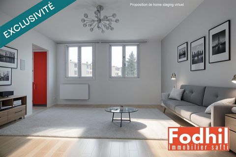 Châtenay-Malabry, Appartement 3 pièces de 49m², 2 chambres avec cave.