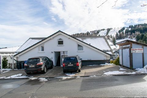 This spacious holiday flat for families is located in the picturesque surroundings of Willingen in the Sauerland. It is in the immediate vicinity of the Willingen ski area and the idyllic Diemelsee lake, right next to a ski slope. Hikers, cyclists an...