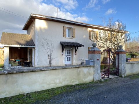 Beautiful three bedroom house, situated in a hamlet a few minutes from Nanteuil. Part of the land is attached to the house, but most of it is on the other side of the street where the sellers had a sawmill. The enclosed land around the house is 707m²...