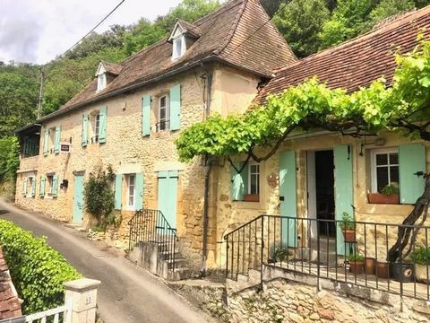 This fully detached 4-bedroom property consists of a 3-bedroom main house and an independent 1-bedroom gite. The property is set in one of the prettiest villages in the Dordogne and has the most fabulous riverside views. There’s a large terrace, priv...