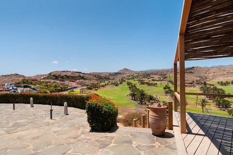 This villa has two large bedrooms, one of them on the ground floor with views of the garden, two single beds and a bathroom with a shower. The master bedroom on the upper floor is furnished with a queen-size bed, large windows providing plenty of nat...