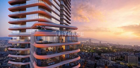 Sea-View Apartments in a Complex near Social Amenities and Metro in İzmir The apartments are situated in the Konak district of İzmir, Turkey. Konak is a popular living space with the famous Kordon coastal walking trail, shopping centers, entertainmen...