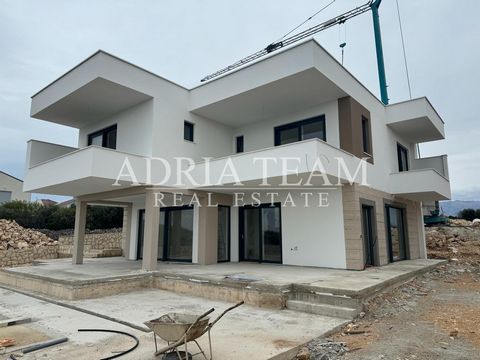 For sale 2 HOUSES under construction in Novalja in the area of Škuncini Stani. The property covers the ground floor and the 1st floor. PROPERTY DESCRIPTION: VILLA 1 GROUND FLOOR - living room + kitchen + dining room, storage room, utility room, sauna...