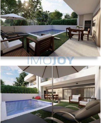 Excellent 4 bedroom semi-detached villa with swimming pool in Amora, Seixal. Composed by: Ground floor: Room of 38.64m2 with direct access to the garden and pool area; Kitchen with 11.21m2 equipped with glass-ceramic hob, oven, extractor fan, microwa...