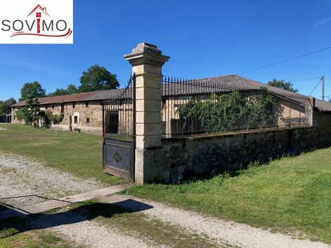 REF. 34537 : 349 800 euros H.A.I, ASNIERES/BLOUR (86), sector L'Isle Jourdain, independent farmhouse of the seventeenth century with gite and numerous outbuildings on 1.22 ha approx., for residential use, farmhouse, 405 m2 approx. usable Comprising: ...