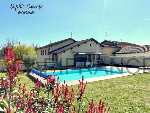 Dpt Isère (38), à vendre SALAISE SUR SANNE maison au calme absolu P6 de 147 m² avec piscine sur 1100m2 de terrain clos