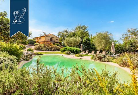 In the charming Chianti, in the province of Florence, a magnificent panoramic villa with a pool and a private park is sold. A four story manor area of ​​chambers 300 square meters., consists of a living room on the ground floor, which continues the h...