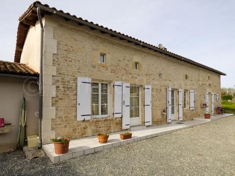 This appealing property is situated in a small hamlet close to the market town of Chef Boutonne and a range of shops, supermarkets, schools, doctors, vets etc. The front of the house is Southeast facing, has exposed stone, has been fully renovated, o...