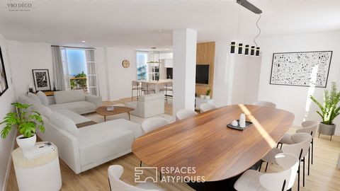 This incredible duplex develops its 233 m2 (141 m2 carrez) completely renovated in a residential area in Nice North. The quality of the materials chosen and its fundamentally contemporary character play with the attics and the historical identity of ...