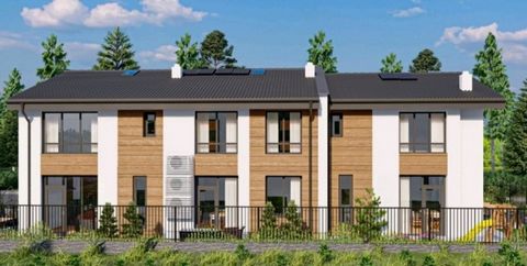 Great suggestion! Three row houses with parking space and veranda! Brand new! Modern and quality construction, in compliance with modern European standards! High class of materials used! Each of the houses consists of: first floor - bright living roo...