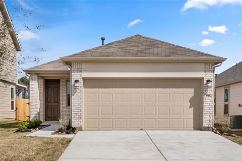 KB HOME NEW CONSTRUCTION - Welcome home to 2516 Eden Ridge Way located in Grace Landing and zoned to Willis ISD! This floor plan features 2 bedrooms, 2 full baths and an attached 2-car garage. Additional features include stainless steel Whirlpool app...