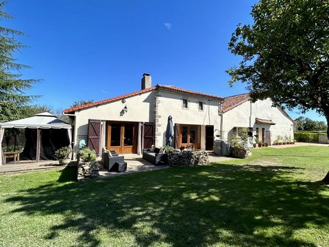 This charming 3-bedroom stone farmhouse has been renovated to a very high standard and is ready to move into. It sits in lovely gardens on the edge of a quiet hamlet yet it’s only 5 mins from local commerce and 45 mins from the international airport ...