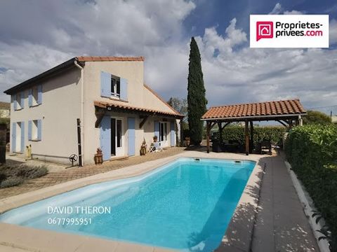 IN SAINT CHRISTOL LES ALES House offering 128 M2 of living space F 6 5 BEDROOMS On land of 700 M2m² enclosed with a well. A SUPERB SWIMMING POOL AND ITS SHELTERS The house consists of: On the ground floor: Living room, dining room, fitted and open ki...
