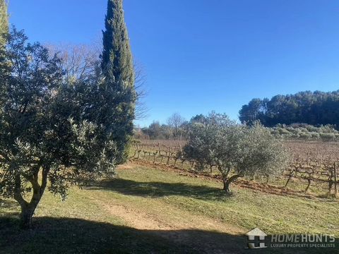 Magnificent 8 hectare Vineyard in the Var with accommodation and outbuilding. Situated in the Haut-Var region, surrounded by woods and cypress trees, this charming, discreet wine-producing estate extends over around 8 hectares, including a quality vi...