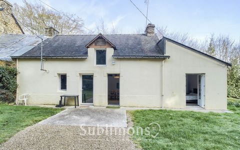 Located in Carentoir, but closer to Tréal (2KMS). Only 7 Kms from Carentoir, 9 Kms from Guer and 55Kms from Rennes. On the ground floor, a living room with kitchenette, a bedroom, bathroom, toilet. Upstairs, a convertible attic of 52M2. A cellar. A g...