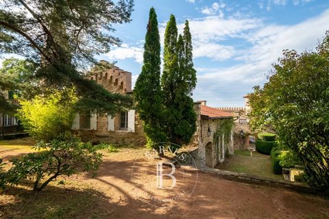 EXKLUSIV - COURZIEU. Mitten im Grünen gelegen, kommen Sie und genießen Sie diesen wahren Weiler, der aus einem Schloss mit 5 Schlafzimmern/Suiten, 2 Gîtes, einem Gebäude mit einem Restaurant mit professionellen Einrichtungen, einer riesigen Scheune, ...