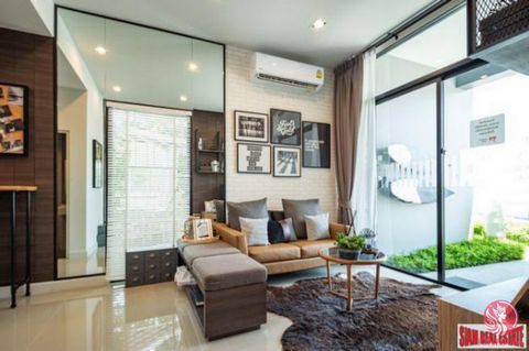 Siri Place Airport New two bedroom modern loft townhouses for sale in Mai Khao. One storey with 6 meters width. Fully furnished and ready to move into. Facilities include *Park *Educational Playground *Sansiri Home Service Application *Sansiri Securi...