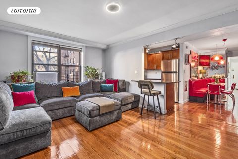 Step inside your dream home in one of Manhattan's most sought-after neighborhoods! This sunlit 2-bedroom, 1-bathroom co-op apartment features one king-sized bedroom and a queen-sized second bedroom, providing ample space for rest and relaxation. Thro...