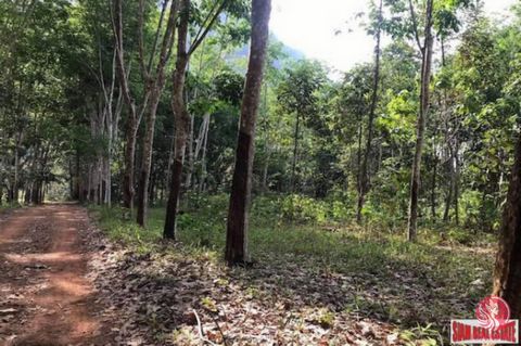 This is a large flat land plot of 20+ Rai that with a picturesque mountain view. It is located in a good area around 7 minutes to Krabi. There is a tarmac access road and utilities available are well water and electricity. It is a quiet area near Kra...