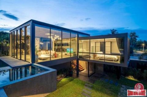 Peaceful Choeng Mon Beach is less than 5 minutes’ walk from this brand-new pool villa for sale in Koh Samui. The development offers an ultra-modern design with breathtaking up-close sea views and a secluded, convenient setting just 5 minutes by car f...