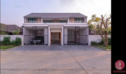 Welcome to your dream home in Tha Wang Tan Subdistrict, Hang Dong District, Chiang Mai! This elegant 2-storey house offers 3 bedrooms with dressing zones, 4 bathrooms, and a spacious living room. Enjoy culinary delights prepared one of the two kitche...