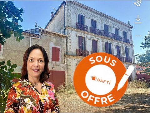 Sous offre d’achat Grande maison de Maitre sur 3 niveaux 370m2 sur THEZAN LES BEZIERS