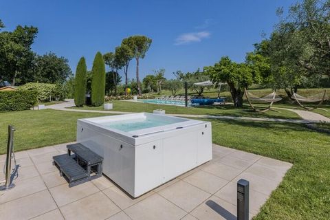 Villa Anna is a rustic stone villa with a heated swimming pool with hydromassage, two outdoor hot tubs and an infrared sauna. The villa is situated in the hills at an altitude of 240 metres near the Adriatic Sea, surrounded by hundreds of olive and c...