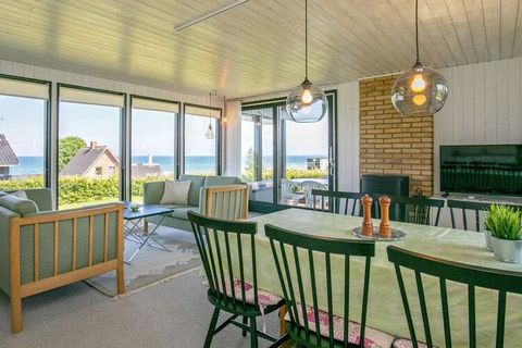 From this holiday cottage you can enjoy the ocean view of the Great Belt towards Langeland and Storebæltsbroen both indoors and outdoors. The house has plenty of room for 6 people.