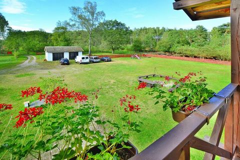 An oasis of peace and quiet, in the middle of forests and meadows, away from the hustle and bustle of noisy roads, there is a well-maintained property with a unique holiday apartment. A comfortable, very spacious (up to 185 square meters of living sp...