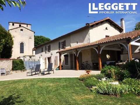 A26574LS16 - This beautifully restored Presbetery, parts of which are thought to date back to the 13th century, offers comfortable and spacious accommodation in a peaceful location with far-reaching views of the Charentaise countryside. It is situate...