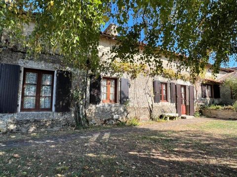 A beautiful exposed stone house offering 5 bedrooms (or 4 bedrooms and an additional living room) with a small house to renovate into a gîte. A walled garden in front and a very pretty leisure area nearby and on the edge of the river Charente, ideal ...