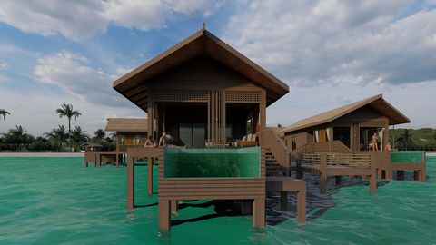 Entdecken Sie das Tijuan Santai Water Villa Resort, eine unvergleichliche Investitionsmöglichkeit inmitten des faszinierenden Anambas-Archipels. Diese Oase, eingebettet im Herzen eines tropischen Paradieses, verbindet harmonisch großzügige Wasservill...