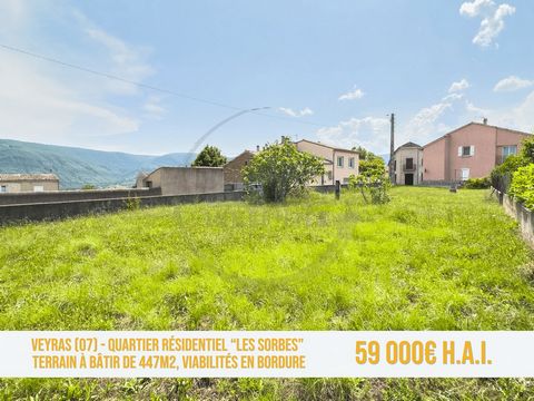 New STB Immobilier At Les Sorbes, in Veyras We offer this beautiful plot of 447m2 of building land located in UB zone. The viabilities are very close and the land is already fenced with a manual gate. The land is free of builder, we can however estab...