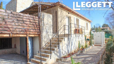A27184GWI83 - Recent 3 bedroom house in perfect condition in a quiet location, situated in the lovely village of Montfort-sur-Argens just a few minutes drive to Cotignac. The house has 3 bedrooms, 2 bathrooms, open plan living area / kitchen with tra...