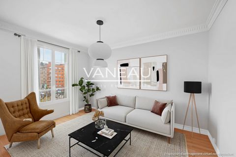 Meudon Val Fleury, 2 steps from the RER, in a 1930 building, on the 5th floor with elevator (mid-floor), apartment of 51.91m² Carrez composed of an entrance, a living room, an independent kitchen to be converted, a bedroom, a bathroom and a separate ...