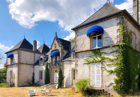 18th century château in commanding position on 13ha of land Near Autun, in a dominant position in the middle of the forest, this delightful 18th century castle is finally discovered after 2.2 km of path between near and wood: exceptional and rare env...