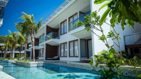Located on the white sand beachfront of one of the few last remaining paradise tropical islands on the north-east coast of Bali - Gili Trawangan. These beautifully designed fully-furnished 1-bed turnkey units are just steps away from the white sand b...