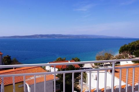 Appartement indépendant dans le quartier populaire de Baska Voda sur la Riviera de Makarska avec une vue magnifique sur la mer, à quelques mètres de la plage ! La superficie totale est de 400 m². Le terrain est de 340 m². La propriété propose 4 appar...