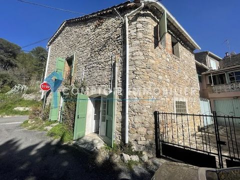 For sale (Gard) charming stone house located in a hamlet near Saint-Christol-Lez-Alès with a living area of more than 100 m2 which consists of a large bright living room with its open and equipped kitchen, laundry room-pantry, then upstairs 3 bedroom...