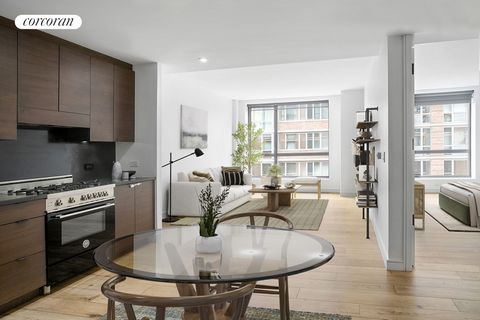 Stylish, bright and gracious one bedroom condo in a phenomenally located, full service luxury building along the HighLine and just a few blocks from Hudson Yards. This special home boasts high ceilings, timeless finishes and a gracious floor plan whi...