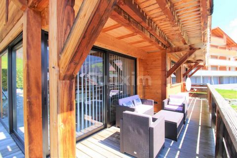 Ref 67977PVR: Between La Clusaz and Le Grand-Bornand, in Saint-Jean-de-Sixt, beautiful chalet in the center of the village. 4 bedrooms with en-suite shower rooms plus a large master suite. On the ground floor, a large T2 cabin with lovely terrace. Su...