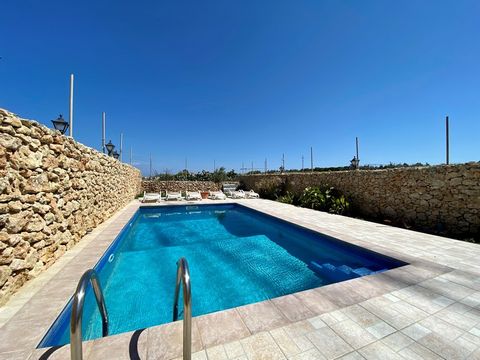 An opportunity to acquire a four bedroom converted house of character with a pool in our lovely sister island of Gozo located in a UCA area in the quaint and tranquil village of San Lawrenz. Set on three levels the property has a welcoming hallway le...